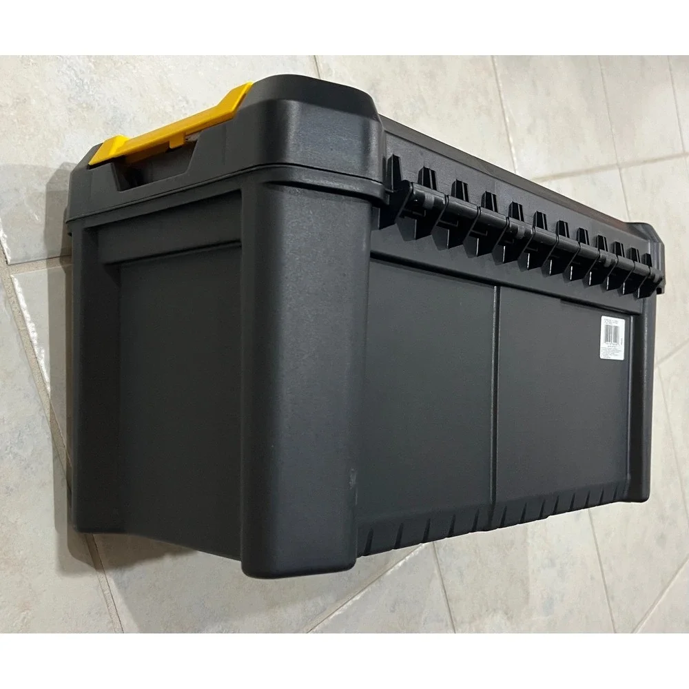 Stanley Essential 19 Inch Plastic Tool Box with Removable Tray STST19331 Black - Picture 9 of 10